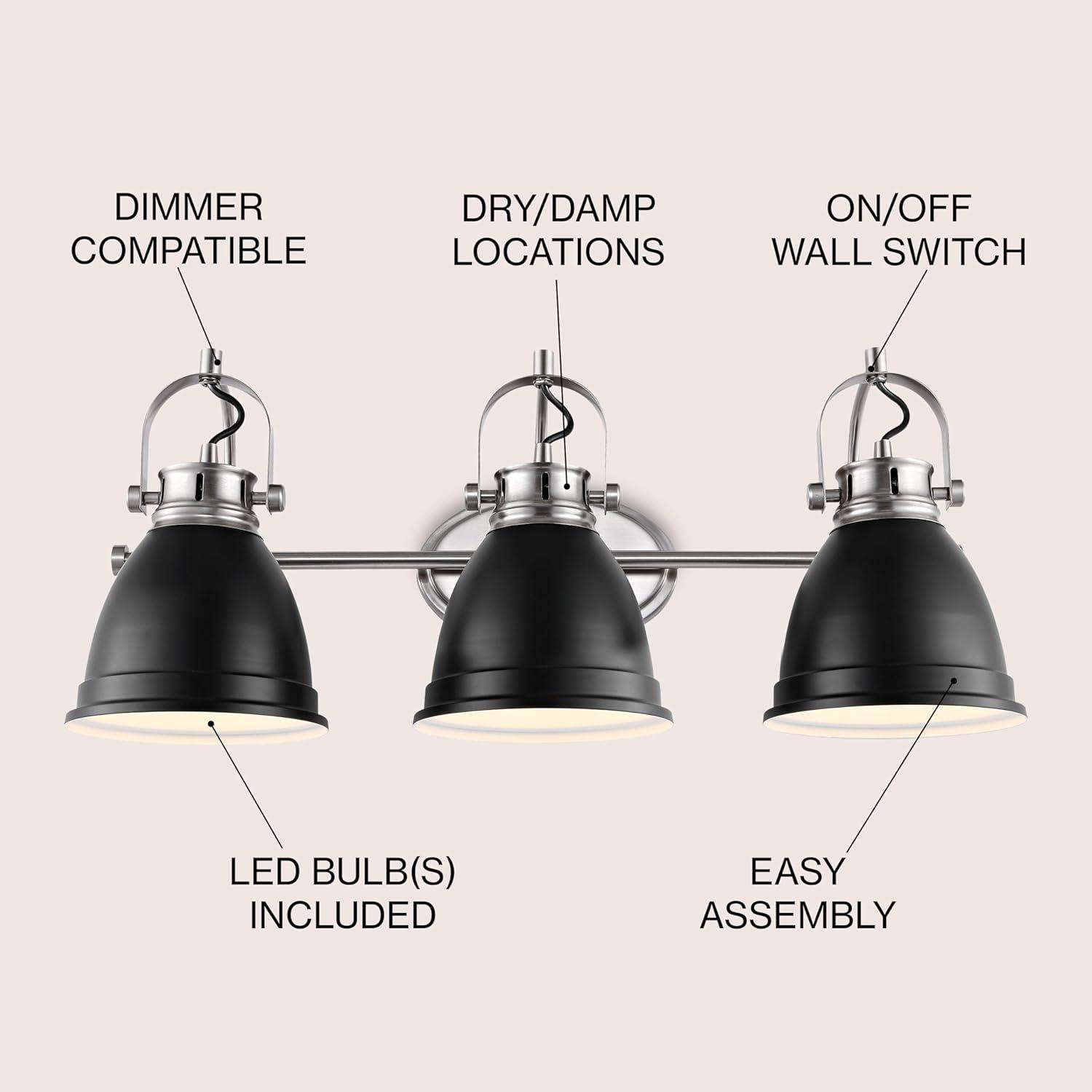imageJONATHAN Y JYL1115D Phineas 1625quot 2Light Adjustable Farmhouse Bohemian Iron LED Vanity Light Mint GreenBrass Gold for Bedroom Living Room Kitchen Home Office Kids RoomBlack