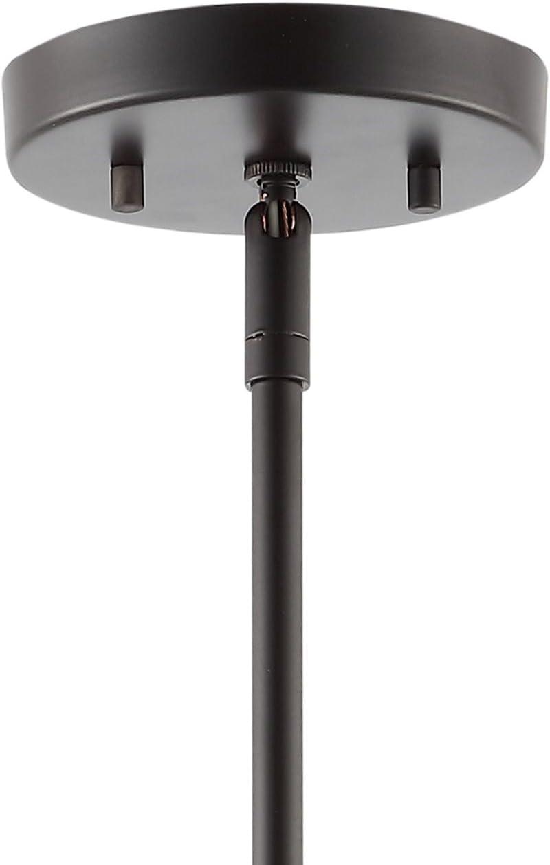 imageJONATHAN Y JYL1119A Levi 405quot 3Light Industrial Farmhouse Iron Linear LED Pendant Modern Rustic Adjustable Dining Room Living Room Kitchen Island Foyer Bedroom Hallway Oil Rubbed Bronze1Light