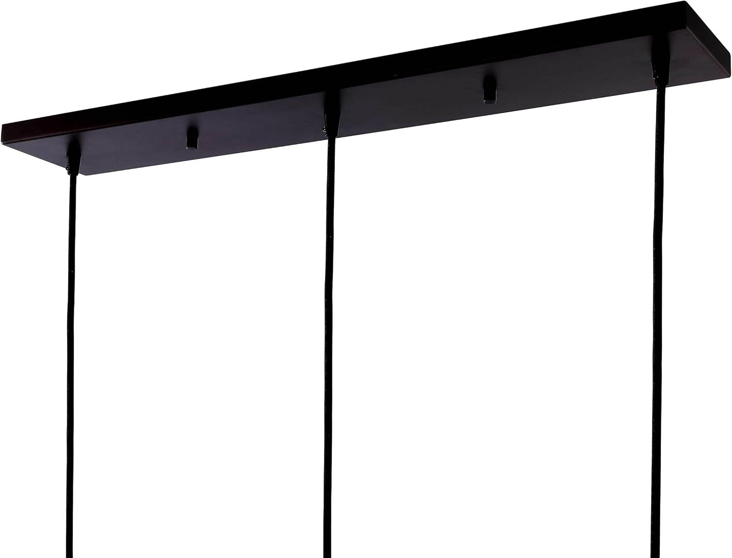 imageJONATHAN Y JYL1123A Kiawah Island 305quot 3Light MetalGlass Contemporary Modern LED Pendant Midcentury Transitional Farmhouse Dimmable Dining Room Living Room Kitchen Foyer Bedroom Brass GoldBlack