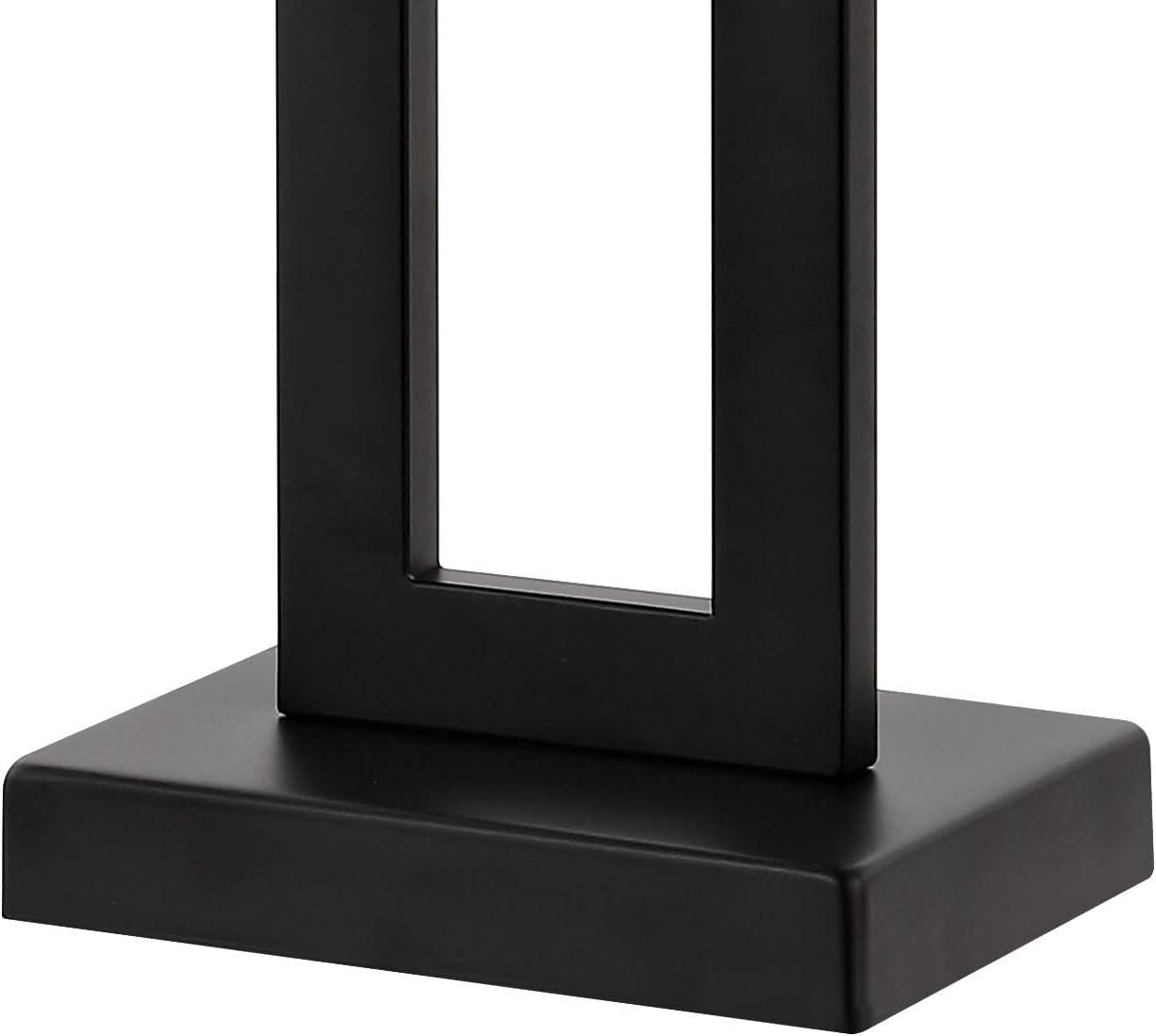 imageJONATHAN Y JYL1126BSET2 Sabrina 285quot Vintage Industrial Iron LED Table Lamp with PullChain and USB Charging Port MidCentury Minimalist Bedside Desk Nightstand Lamp Nickel Set of 2Black