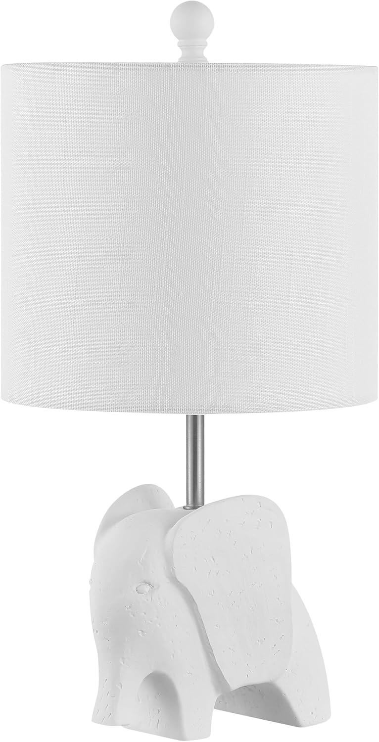 imageJONATHAN Y JYL1143B Koda 175quot Eclectic Southwestern ResinIron Elephant LED Kids Table Lamp Global Transitional Rustic Office Living Room Dining Room Bedroom Hallway Foyer TurquoiseWhite