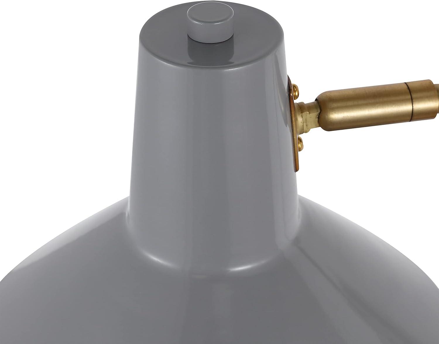 imageJONATHAN Y JYL1302C Hygge 16quot Swing Arm 1Light Modern Midcentury Iron USB Charging Port LED Sconce Transitional Farmhouse Entryway Lobby Kitchen Bathroom Bedroom Living Room GreyBrass GoldGreyBrass Gold