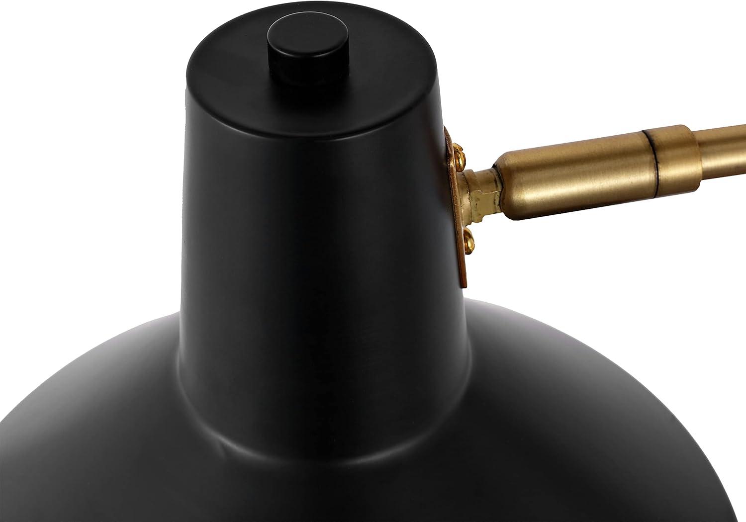 imageJONATHAN Y JYL1302C Hygge 16quot Swing Arm 1Light Modern Midcentury Iron USB Charging Port LED Sconce Transitional Farmhouse Entryway Lobby Kitchen Bathroom Bedroom Living Room GreyBrass GoldBlackBrass Gold