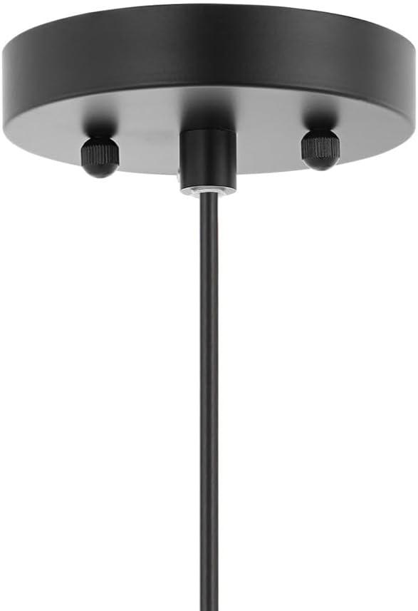 imageJONATHAN Y JYL1401A Koda 13quot 1Light Farmhouse Coastal Bohemian Rattan 180quot Cord Plugin or Hardwired LED Pendant Modern Dining Room Living Room Kitchen Island Foyer Bedroom Brown140 Round