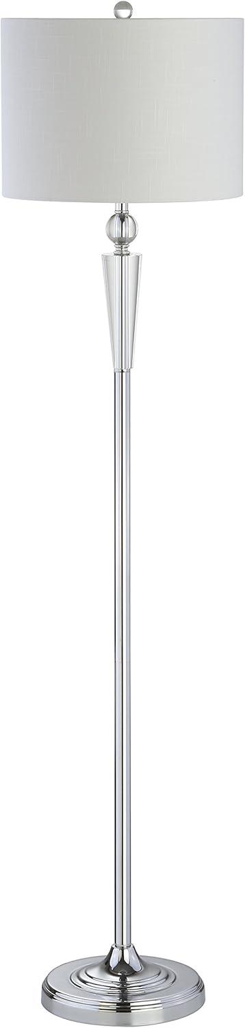 imageJONATHAN Y JYL2022A Reese 595quot Crystal LED Floor Lamp ModernContemporaryTraditionalGlam for Bedrooms Living Room Office Reading ClearChrome