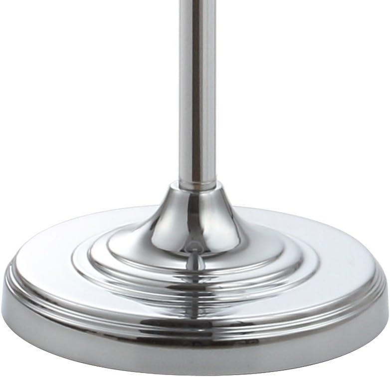 imageJONATHAN Y JYL2027A Layla 595quot CrystalMetal LED Floor Lamp ContemporaryTransitionalTraditionalClassic for Bedrooms Living Room Office Reading ClearChromeWithGrayShade