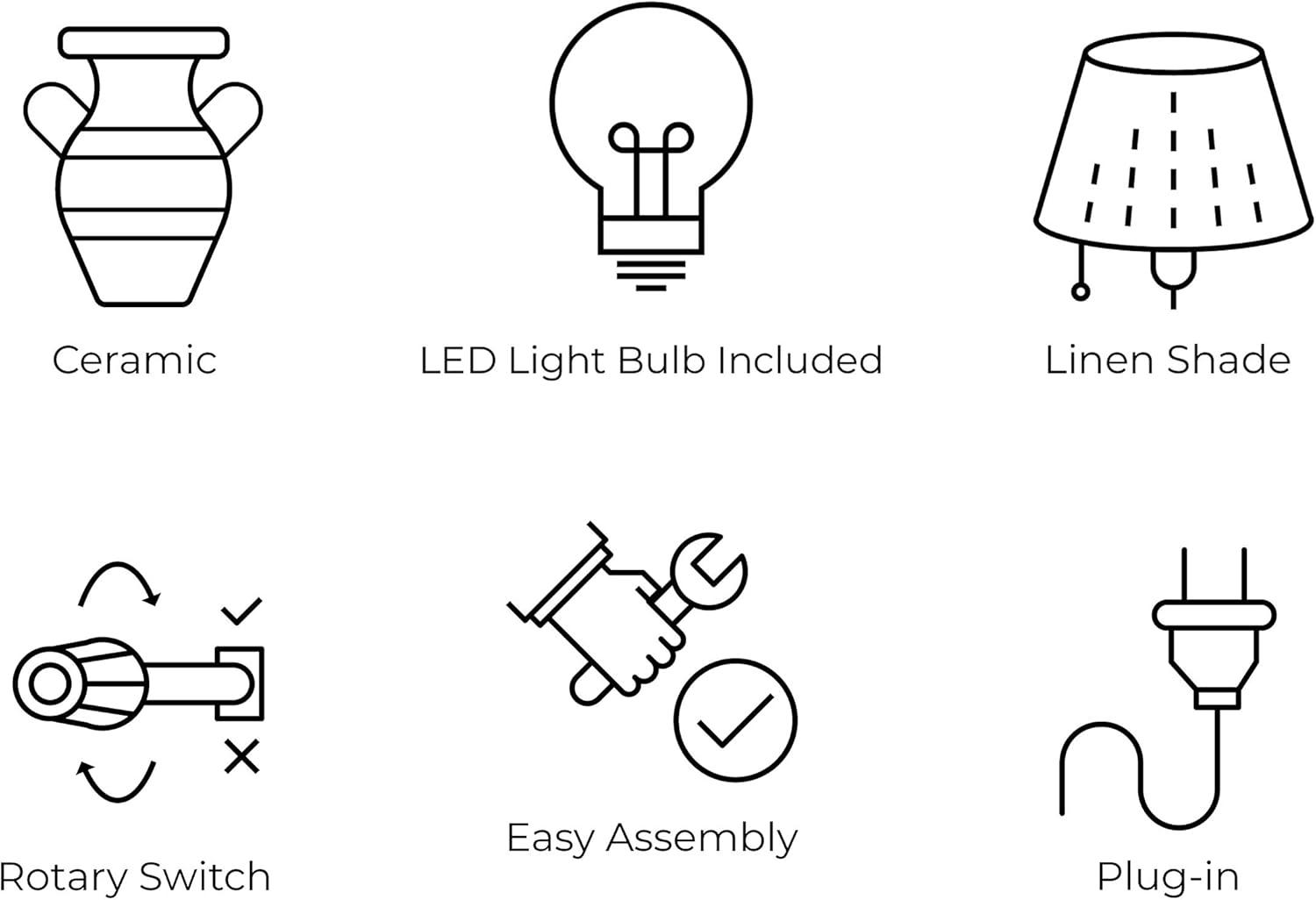 imageJONATHAN Y JYL3014A Justina 16quot Ceramic Mini LED Table Lamp CottageTransitional for Bedroom Living Room Office College Dorm Coffee Table Bookcase BlueWhiteBlueWhite