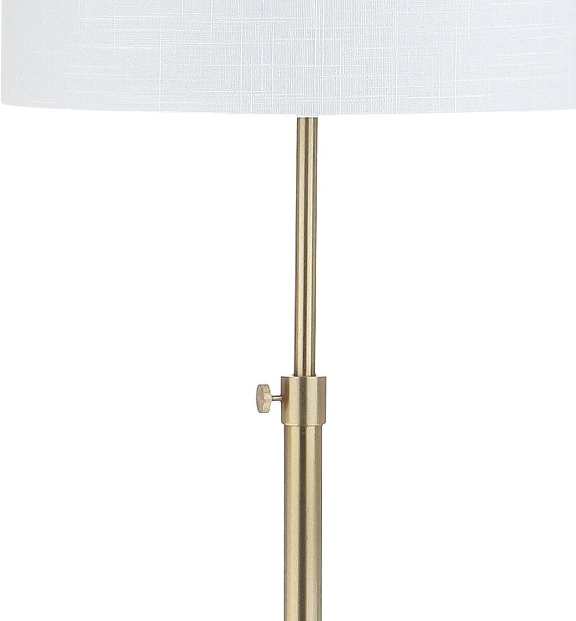 imageJONATHAN Y JYL3022A June 65quot Adjustable MetalMarble LED Floor Lamp Modern Contemporary Elegant Glam Office Living Room Family Room Dining Room Bedroom Hallway Foyer BrassBrass GoldWhite