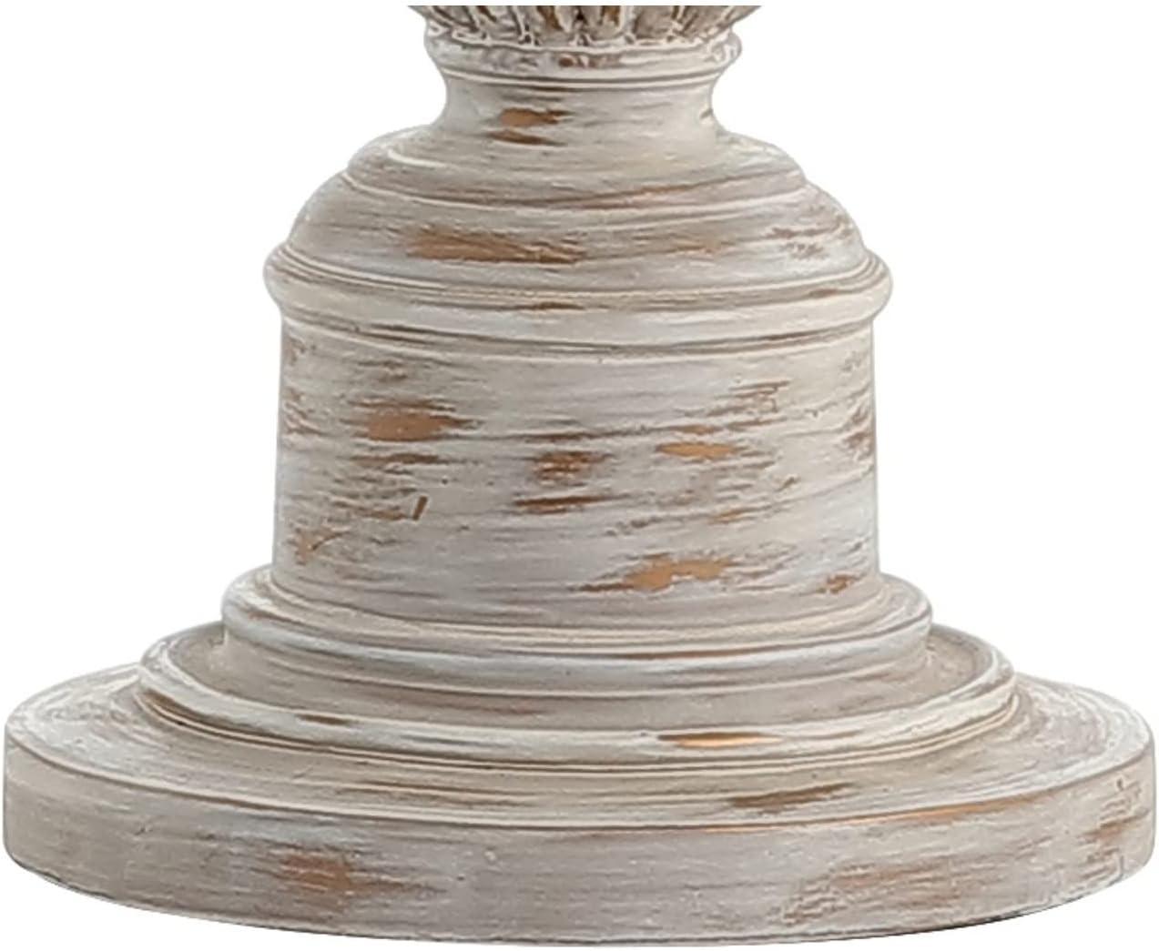 imageJONATHAN Y JYL3031A Regent 33quot Rustic Resin LED Table Lamp Traditional Transitional Bedside Desk Nightstand Lamp for Bedroom Living Room Office College Bookcase LED Bulb Included White Wash