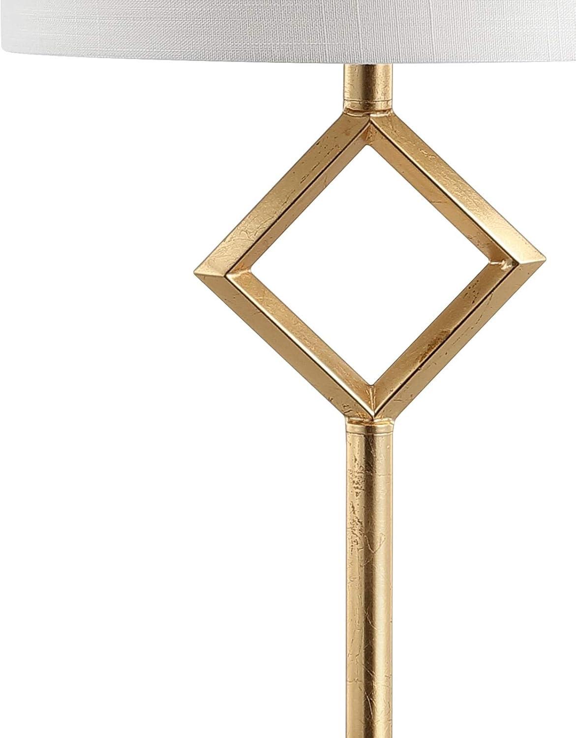 imageJONATHAN Y JYL3064A Juno 625quot Metal LED Floor Lamp Contemporary Modern Transitional Office Living Room Family Room Dining Room Bedroom Hallway Foyer Gold Leaf