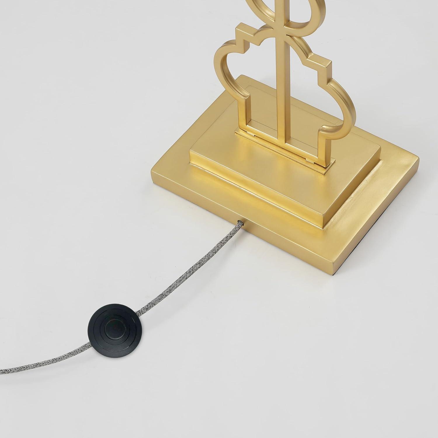 imageJONATHAN Y JYL3073A Selina 645quot Iron Ogee Trellis Modern LED Floor Lamp BohemianContemporaryDesignerGlamTransitional for Bedrooms Living Room Office Reading Gold