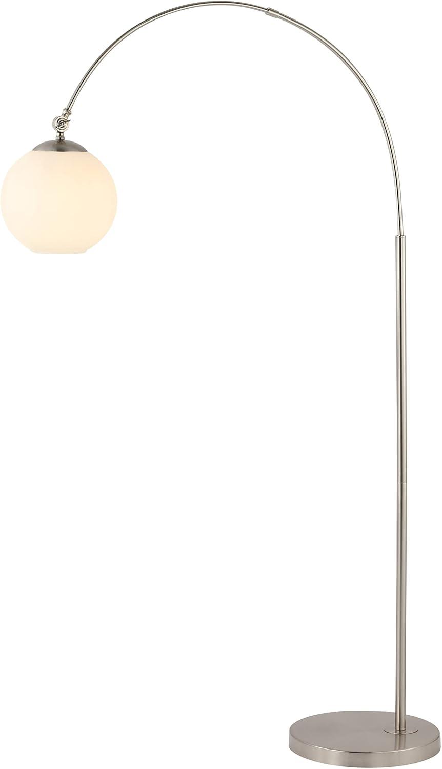 imageJONATHAN Y JYL3089A Nora 71quot Coastal Vintage Iron LED Floor Lamp Modern Contemporary Standing Reading Lamp for Bedroom Living Room Office LED Bulb Included Brass GoldWhiteNickel