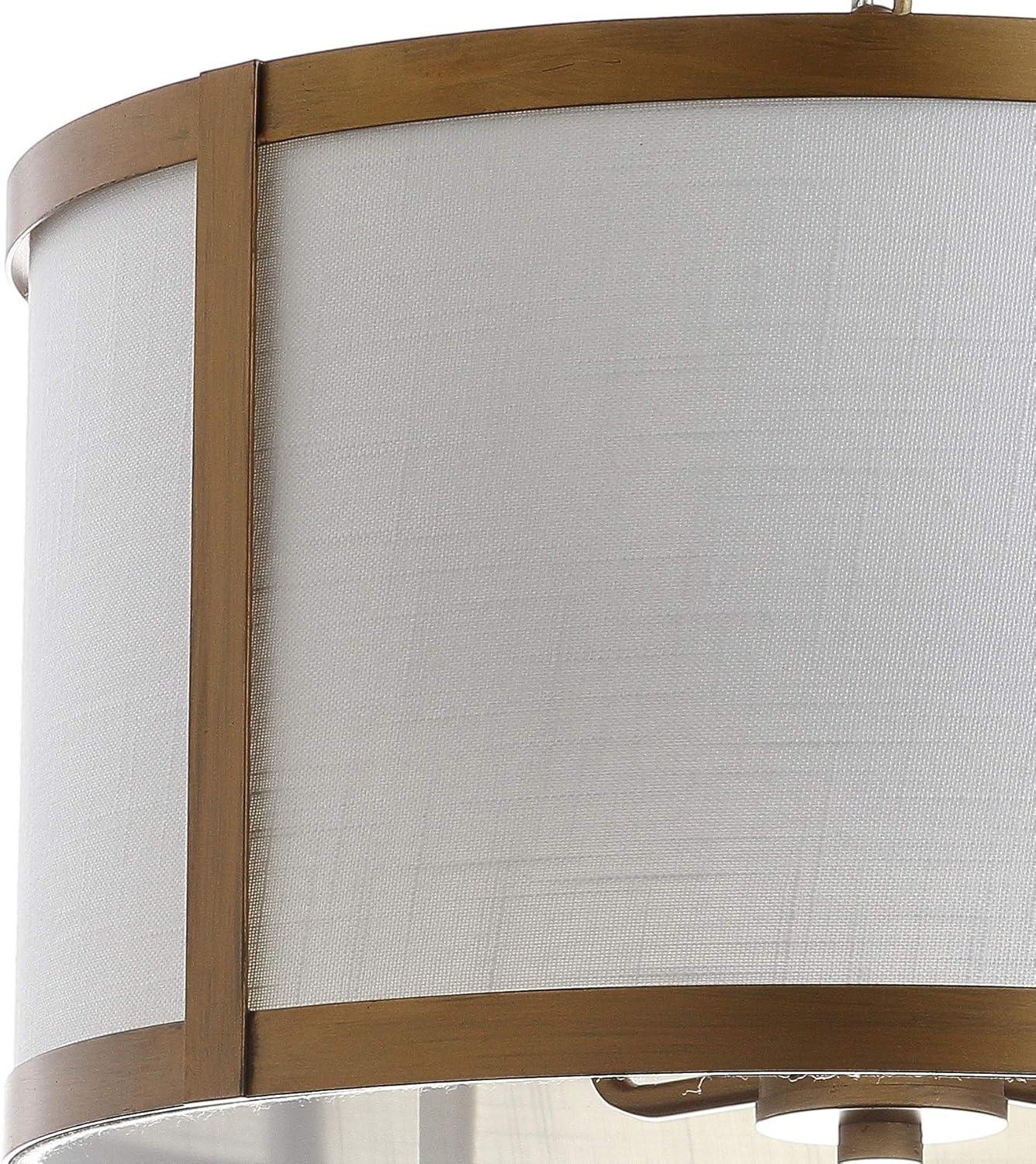 imageJONATHAN Y JYL3510B Thatcher 17quot Metal LED Pendant ContemporaryTransitional Dimmable2700K Cozy Warm Light for Dining Room Foyer Bedroom Modern 4 Lights Bulbs GoldGold