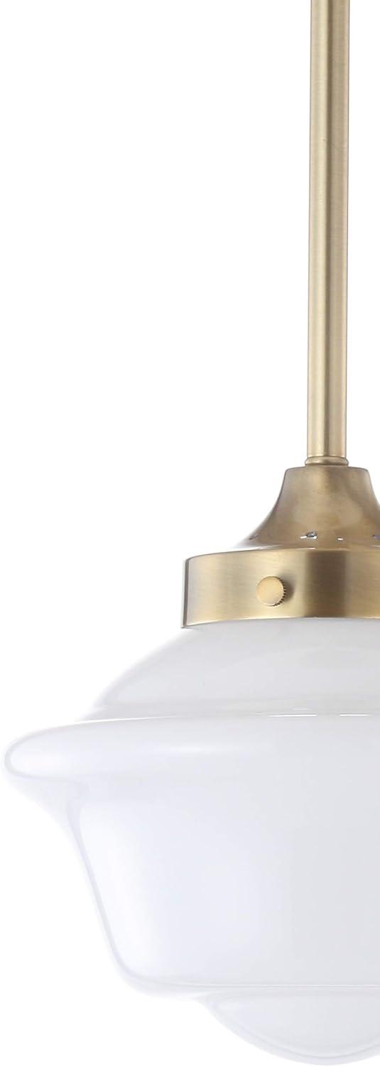 imageJONATHAN Y JYL3517A Kurtz 95quot Adjustable Drop MetalGlass LED Pendant Contemporary Transitional Dimmable Dining Room Living Room Kitchen Foyer Bedroom Hallway Brass GoldWhiteBrass GoldWhite