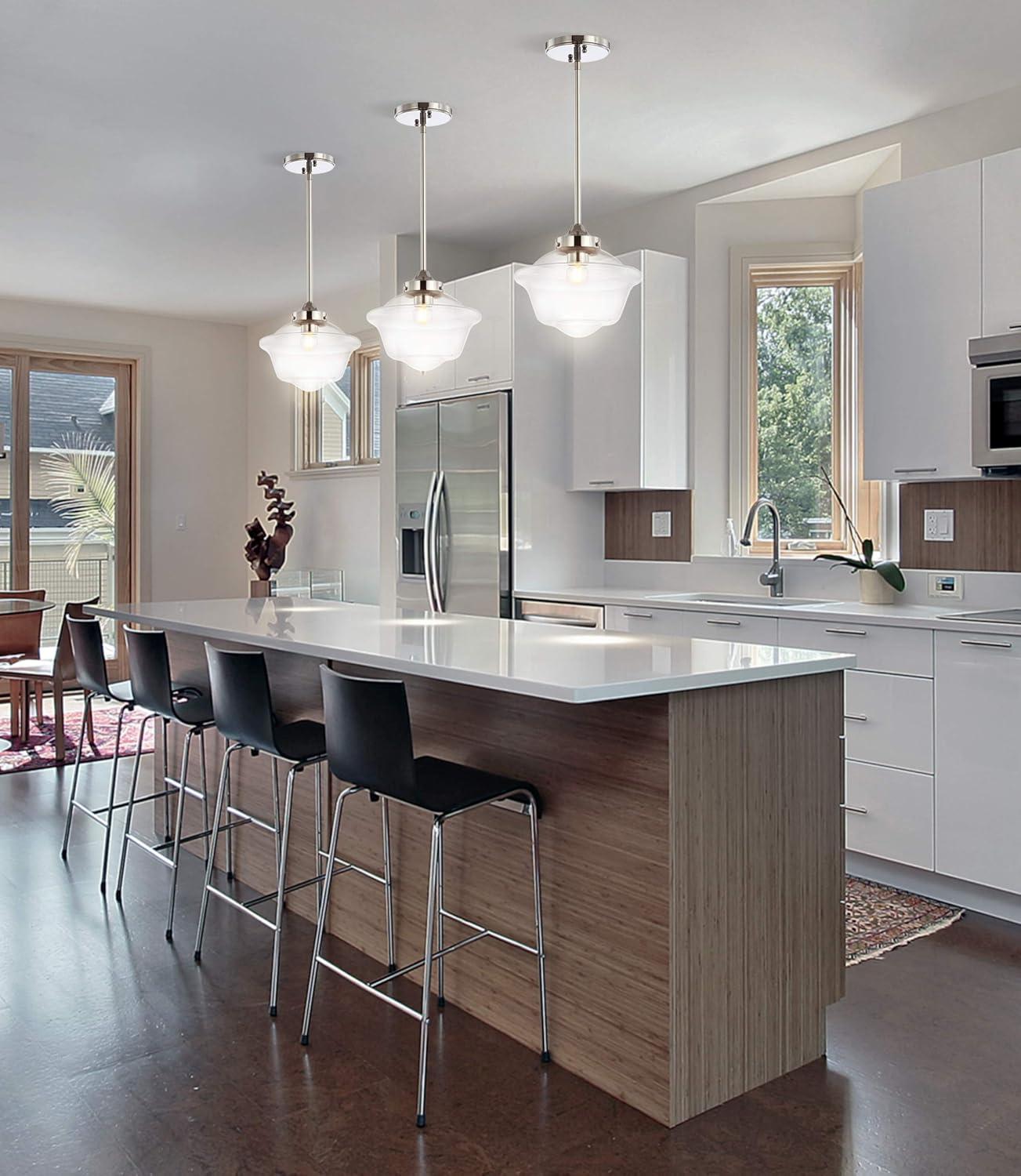 imageJONATHAN Y JYL3517A Kurtz 95quot Adjustable Drop MetalGlass LED Pendant Contemporary Transitional Dimmable Dining Room Living Room Kitchen Foyer Bedroom Hallway Brass GoldWhiteChrome