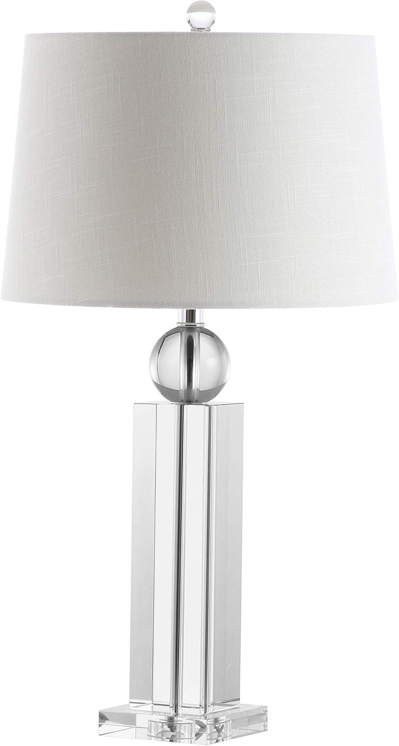 imageJONATHAN Y JYL5004A Charlotte 285quot Crystal LED Table Lamp Glam Contemporary Bedside Desk Nightstand Lamp for Bedroom Living Room Office College Bookcase LED Bulb Included Clear