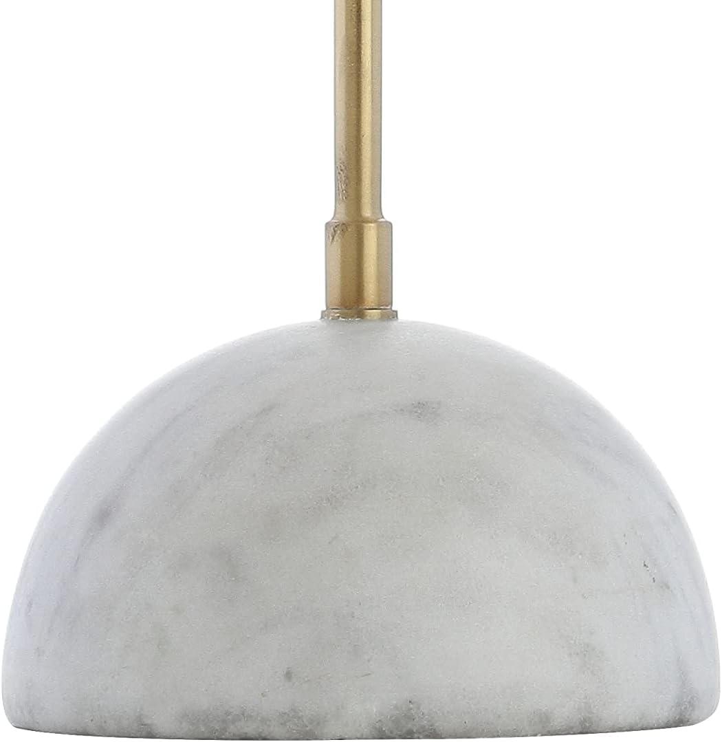 imageJONATHAN Y JYL6000A Stephen 235quot MetalMarble LED Table Lamp Contemporary Modern Bedside Desk Nightstand Lamp for Bedroom Living Room Office College Bookcase LED Bulb Included Brass GoldWhite