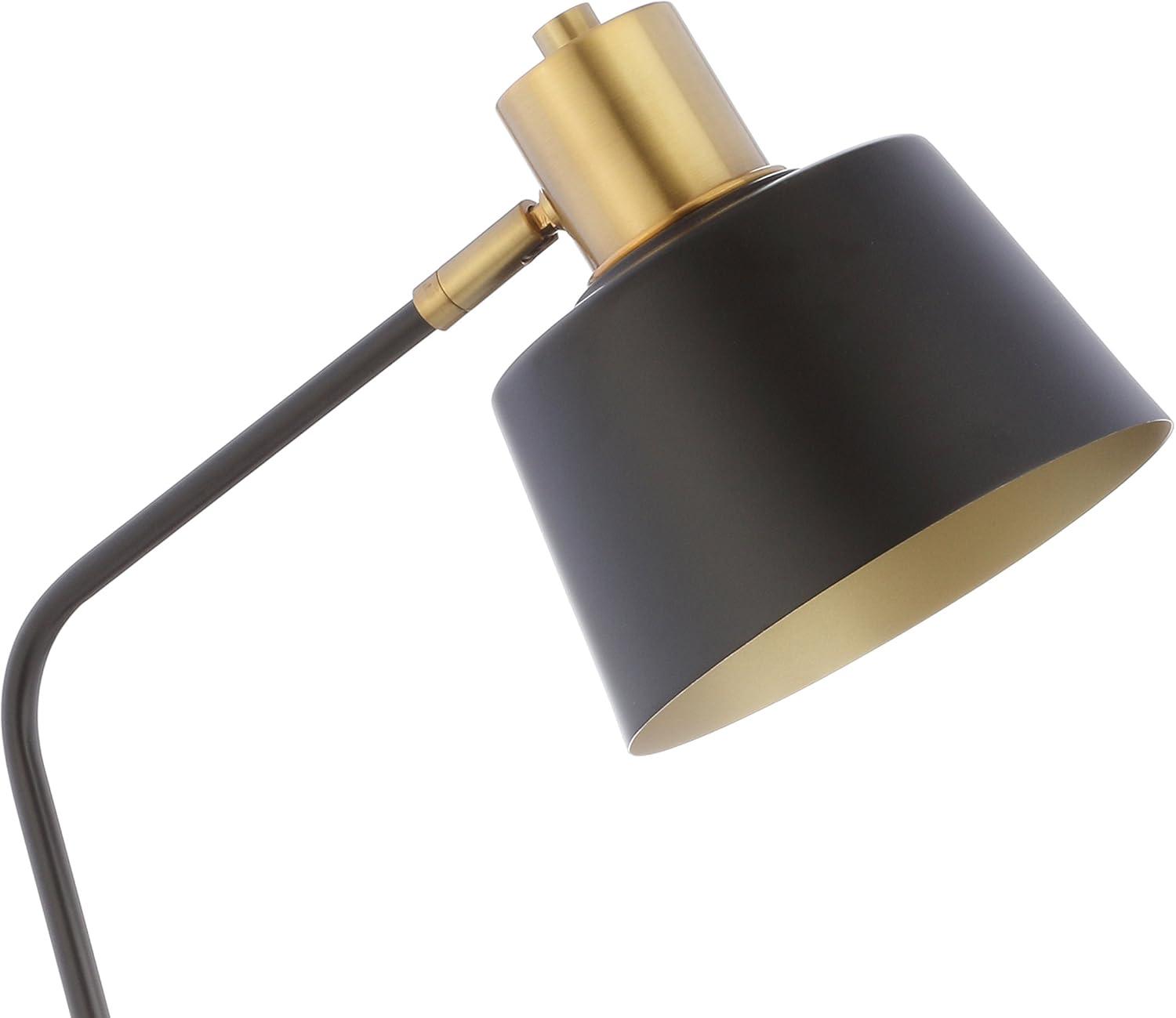 imageJONATHAN Y JYL6002A Rochelle 23quot Metal LED Task Lamp ContemporaryModernTransitional for Bedroom Living Room Office College Dorm Coffee Table Bookcase BlackBrassGold