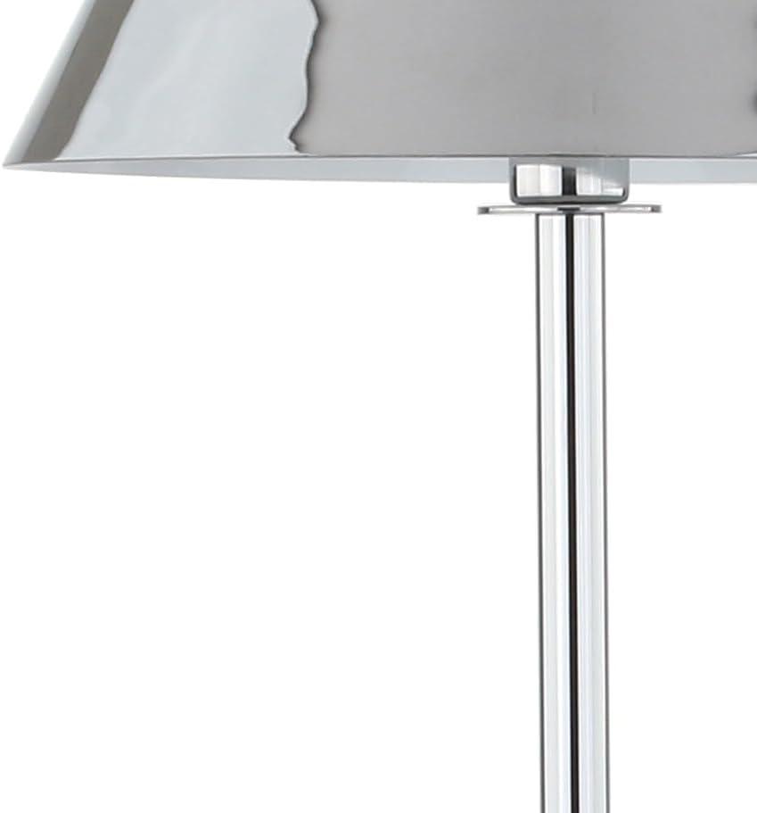 imageJONATHAN Y JYL6005B Roxy 60quot Metal LED Floor Lamp ContemporaryTransitional for Bedrooms Living Room Office Reading BrushedBrass Brass GoldChrome