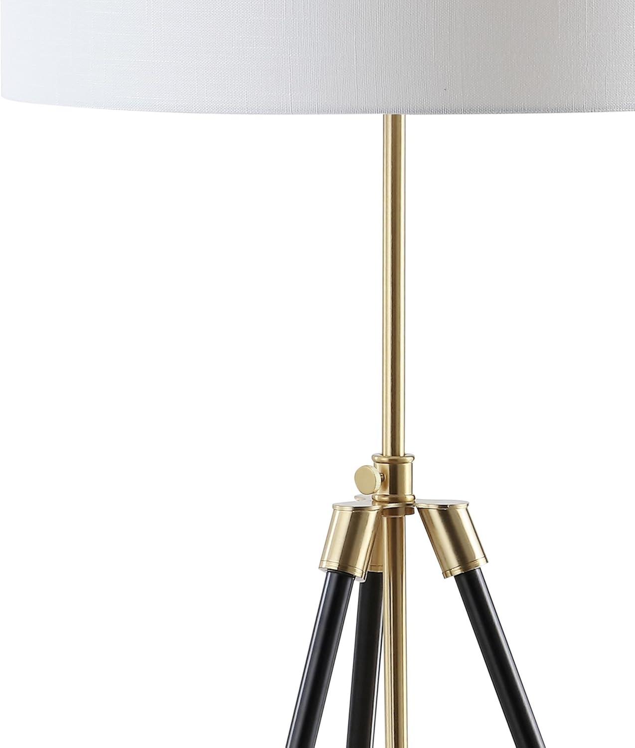 imageJONATHAN Y JYL6009A Lucius 67quot Adjustable Metal LED Floor Lamp ContemporaryTransitionalModern for Bedrooms Living Room Office Reading BlackBrass