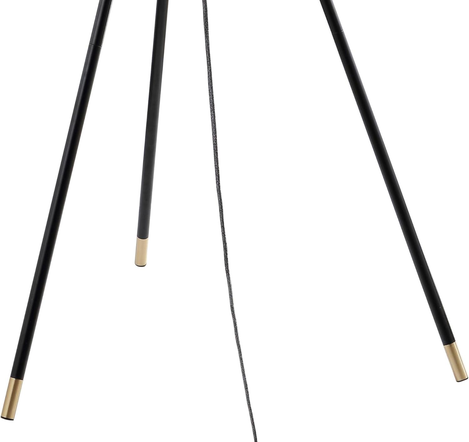 imageJONATHAN Y JYL6009A Lucius 67quot Adjustable Metal LED Floor Lamp ContemporaryTransitionalModern for Bedrooms Living Room Office Reading BlackBrass