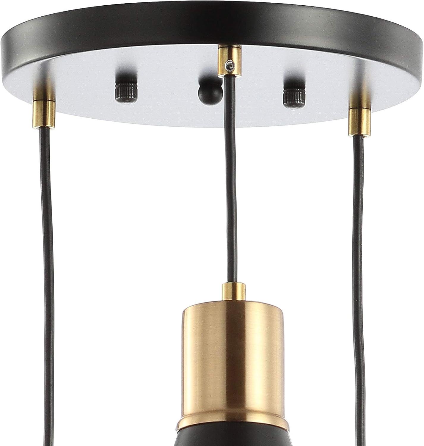 imageJONATHAN Y JYL6131A Apollo 6quot Metal LED Pendant Contemporary Dimmable Adjustable Dining Room Living Room Kitchen Foyer Bedroom Hallway BlackBrass GoldBlackBrass Gold