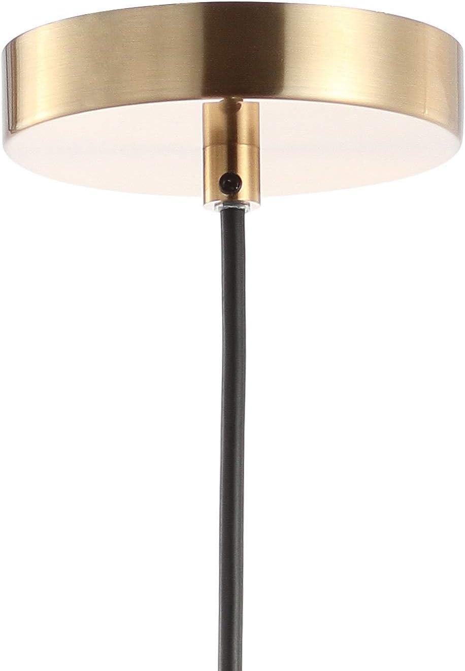imageJONATHAN Y JYL6131A Apollo 6quot Metal LED Pendant Contemporary Dimmable Adjustable Dining Room Living Room Kitchen Foyer Bedroom Hallway BlackBrass GoldBlackBrass Gold