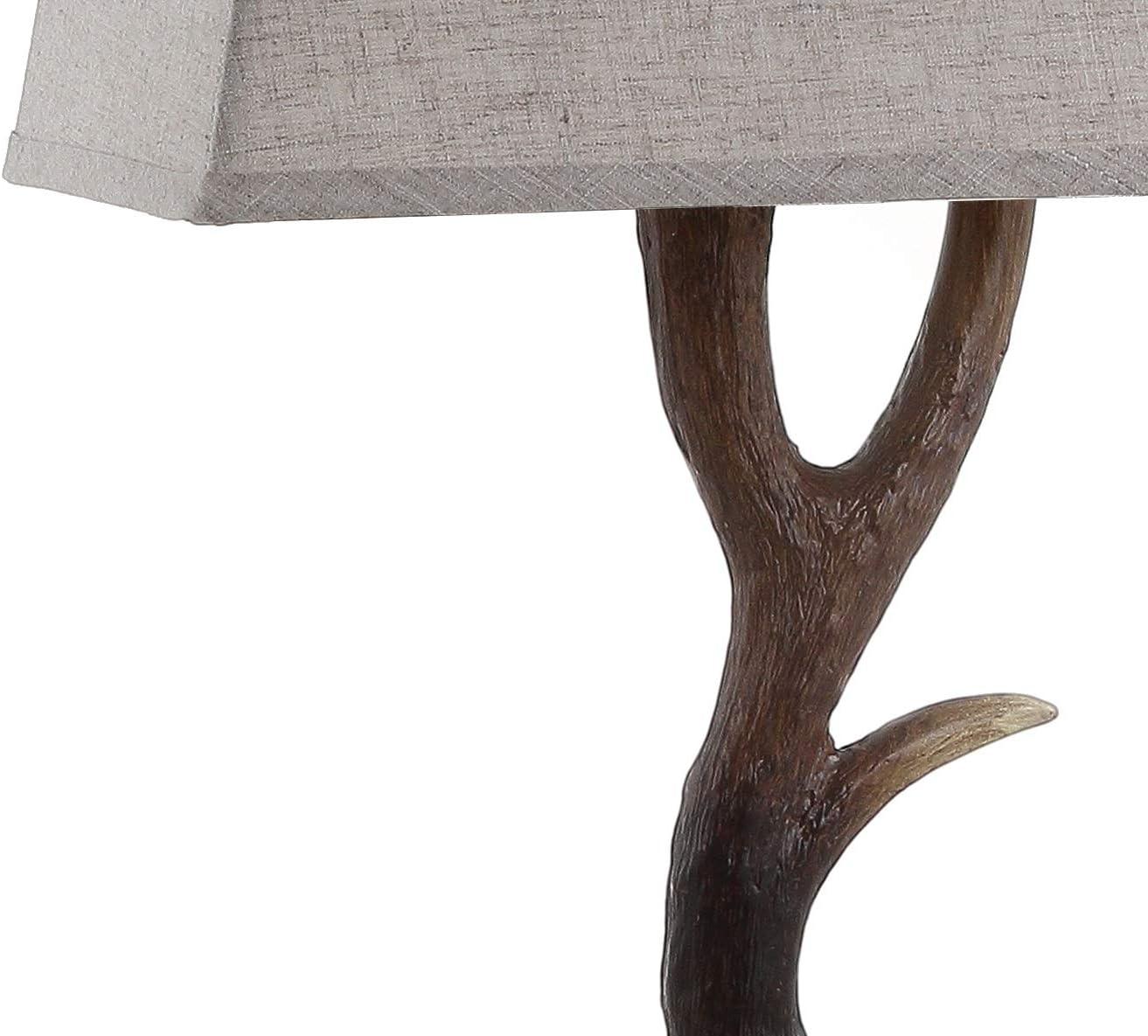 imageJONATHAN Y JYL6306A Antler 295quot Rustic ResinCrystal LED Table Lamp Traditional Bedside Desk Nightstand Lamp for Bedroom Living Room Office College Bookcase LED Bulb Included BrownBrown