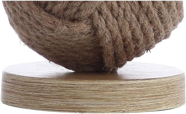 imageJONATHAN Y JYL6500A Monkey Fist 18quot Rope Ball LED Table Lamp Coastal Cottage Industrial Bedside Desk Nightstand Lamp for Bedroom Living Room Office College Bookcase LED Bulb Included Natural