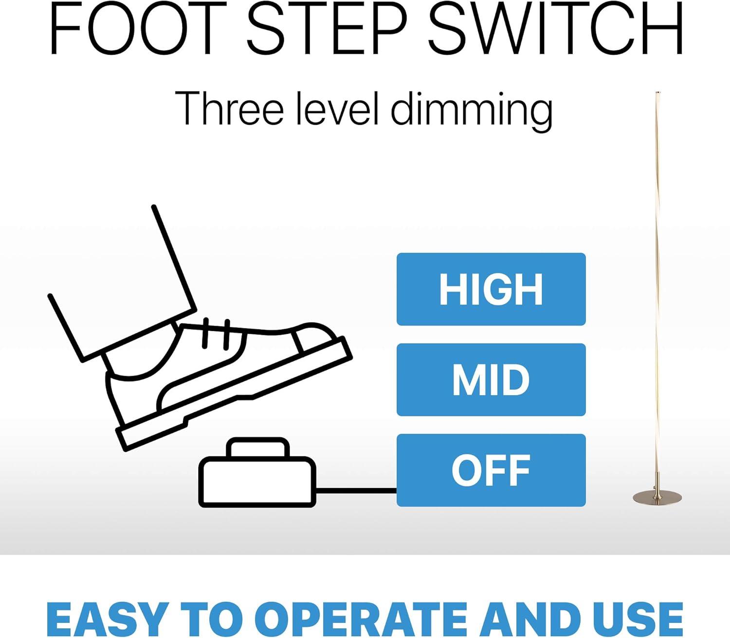 imageJONATHAN Y JYL7006A Pilar 6375quot LED Integrated Floor Lamp Modern Contemporary Office Living Room Family Room Dining Room Bedroom Guest Room Hallway Foyer ChromeChrome