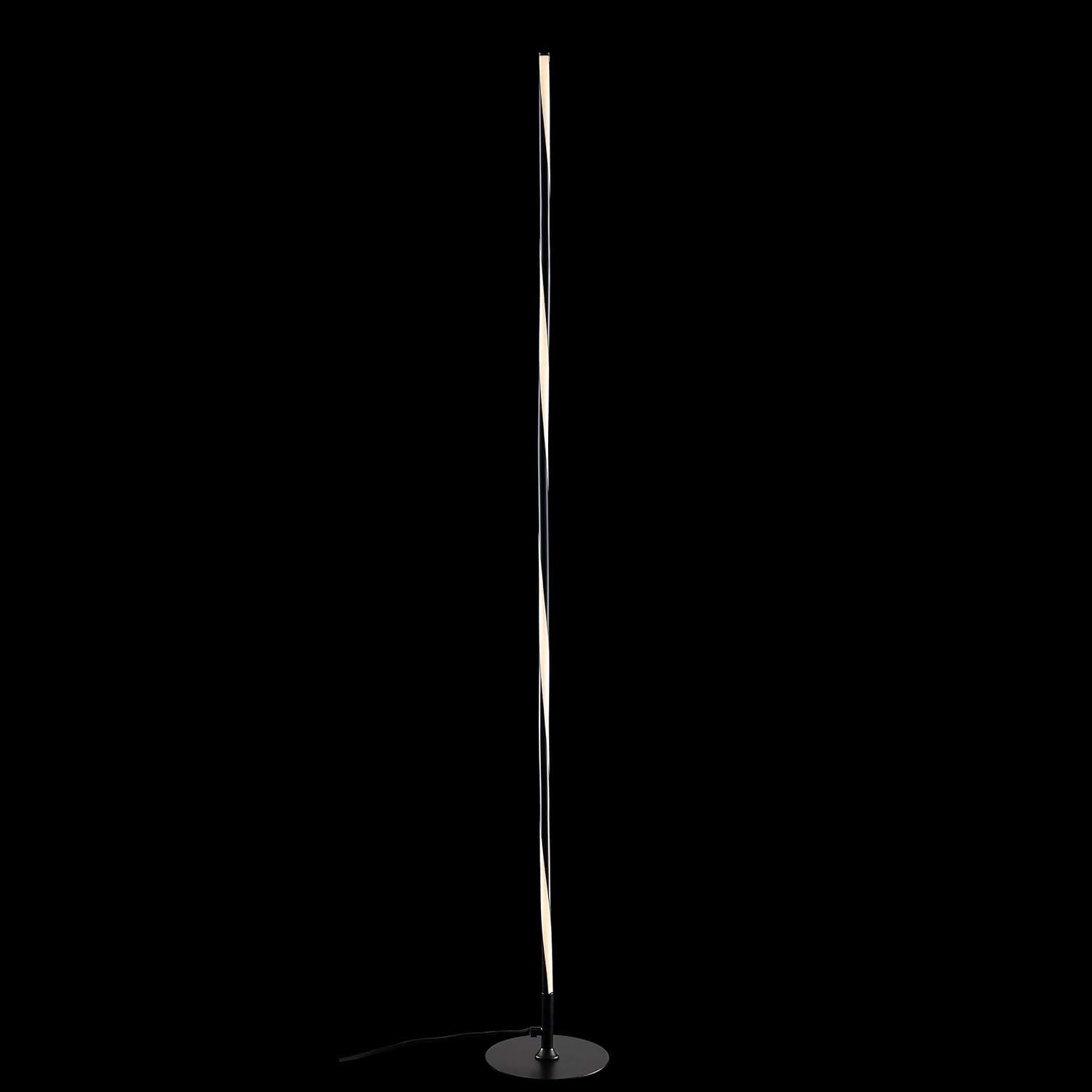 imageJONATHAN Y JYL7006A Pilar 6375quot LED Integrated Floor Lamp Modern Contemporary Office Living Room Family Room Dining Room Bedroom Guest Room Hallway Foyer ChromeBlack