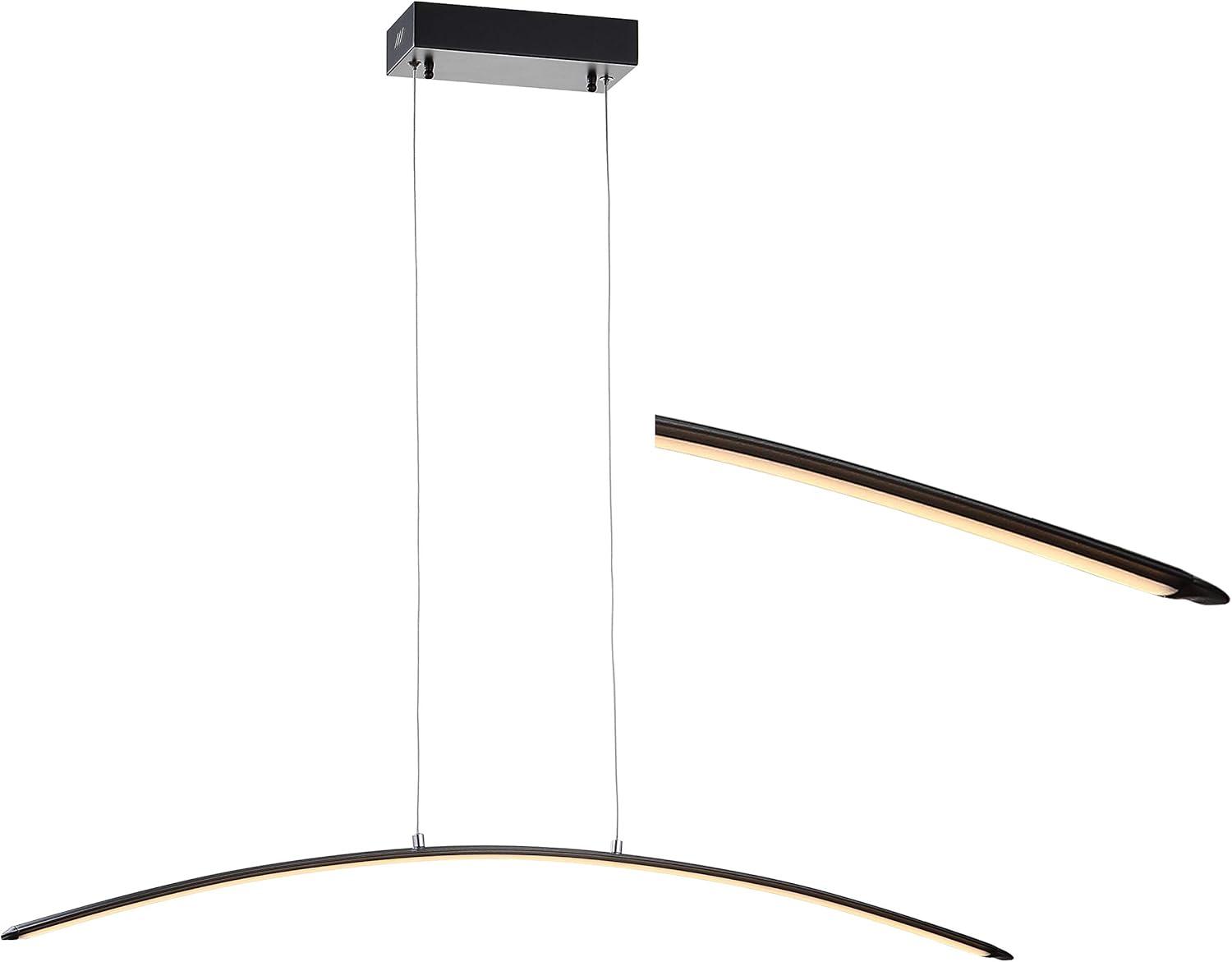 imageJONATHAN Y JYL7012B Roxanna 415quot Dimmable Adjustable Integrated LED Metal Linear Pendant Minimalistic Modern Contemporary Dining Room Living Room Kitchen Foyer Bedroom Hallway BlackBlack