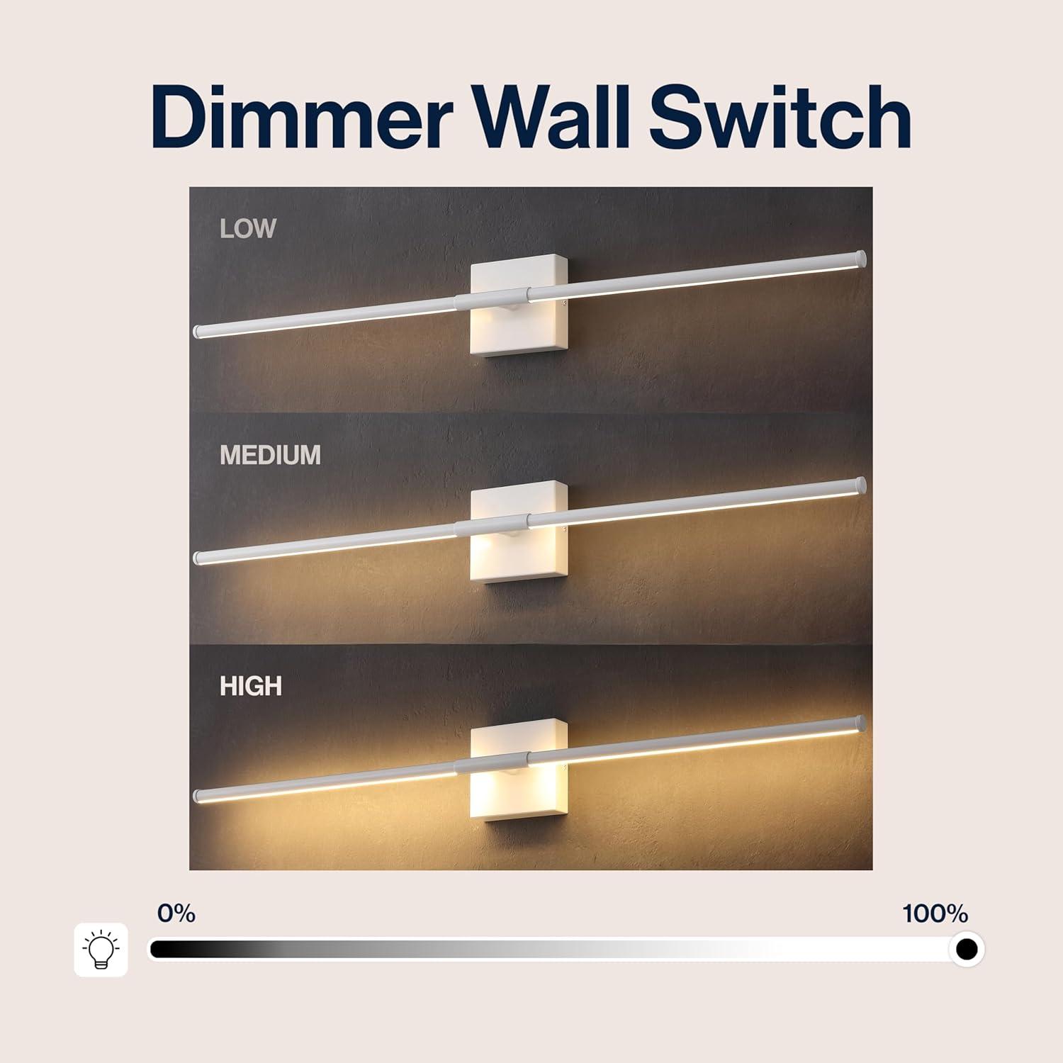 imageJONATHAN Y JYL7022B Makena 28quot Dimmable Integrated LED Metal Wall Sconce MinimalisticModernContemporary 3000K LED Bulbs for Bedroom Living Room Bathroom Hallway GoldWhite