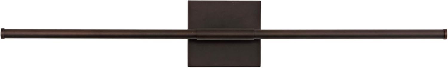 imageJONATHAN Y JYL7022B Makena 28quot Dimmable Integrated LED Metal Wall Sconce MinimalisticModernContemporary 3000K LED Bulbs for Bedroom Living Room Bathroom Hallway GoldOilRubbed Bronze