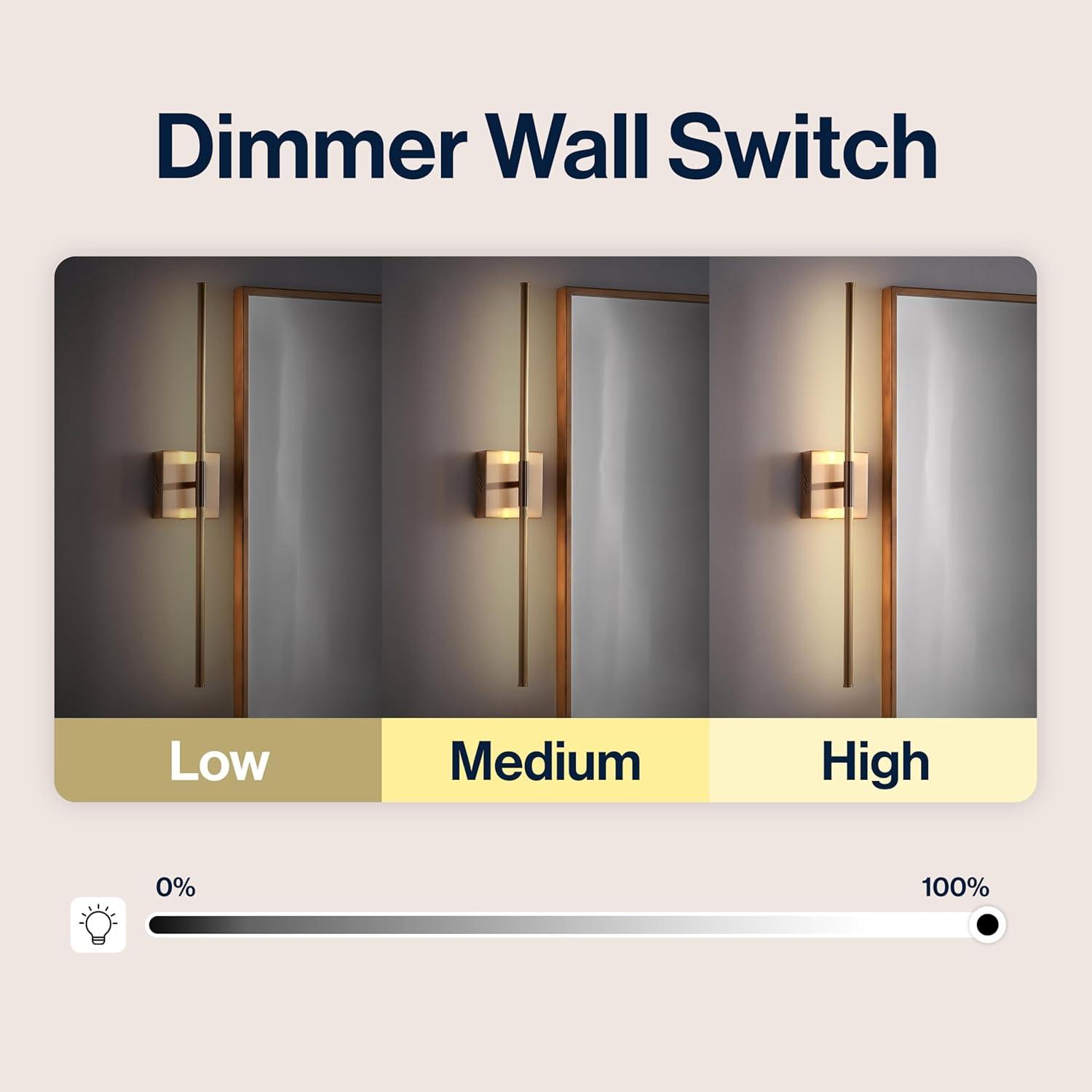 imageJONATHAN Y JYL7022B Makena 28quot Dimmable Integrated LED Metal Wall Sconce MinimalisticModernContemporary 3000K LED Bulbs for Bedroom Living Room Bathroom Hallway GoldGold