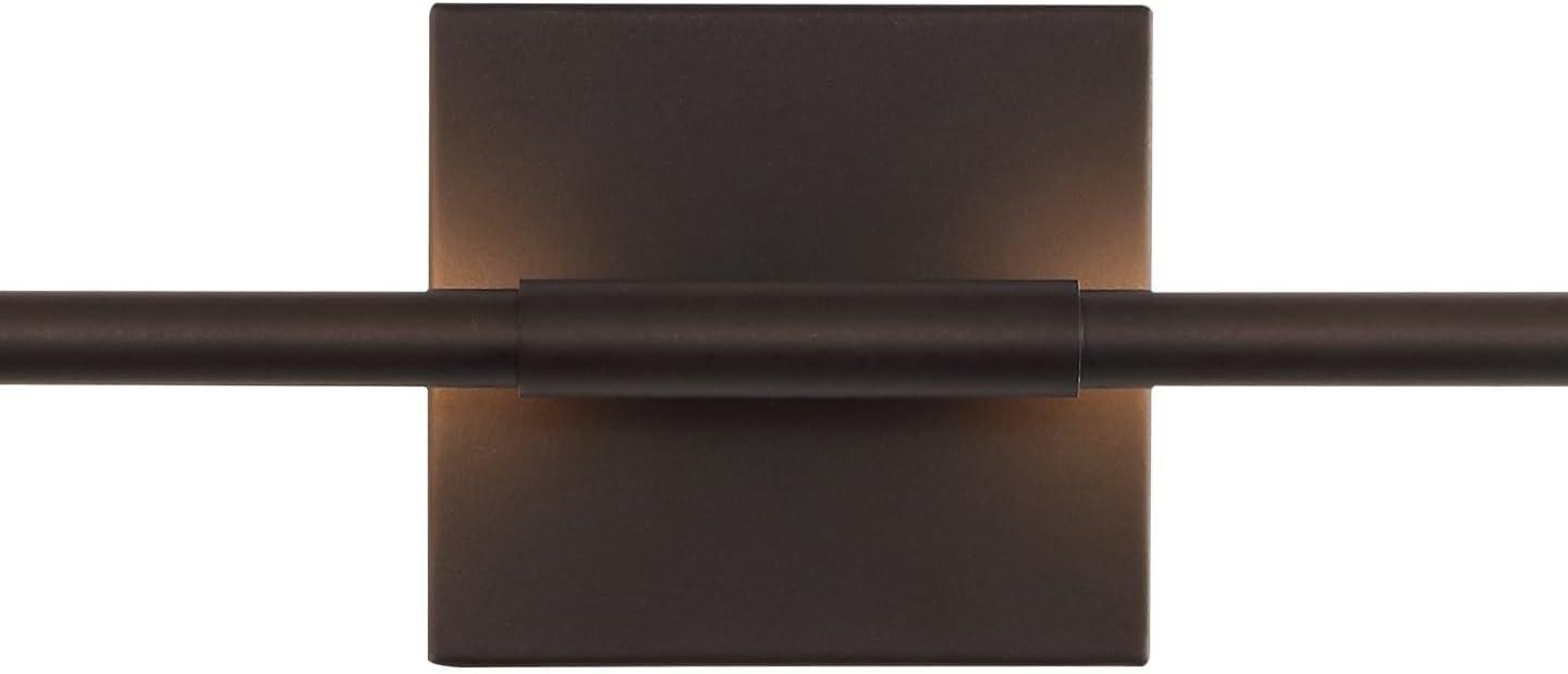 imageJONATHAN Y JYL7022B Makena 28quot Dimmable Integrated LED Metal Wall Sconce MinimalisticModernContemporary 3000K LED Bulbs for Bedroom Living Room Bathroom Hallway GoldOilRubbed Bronze