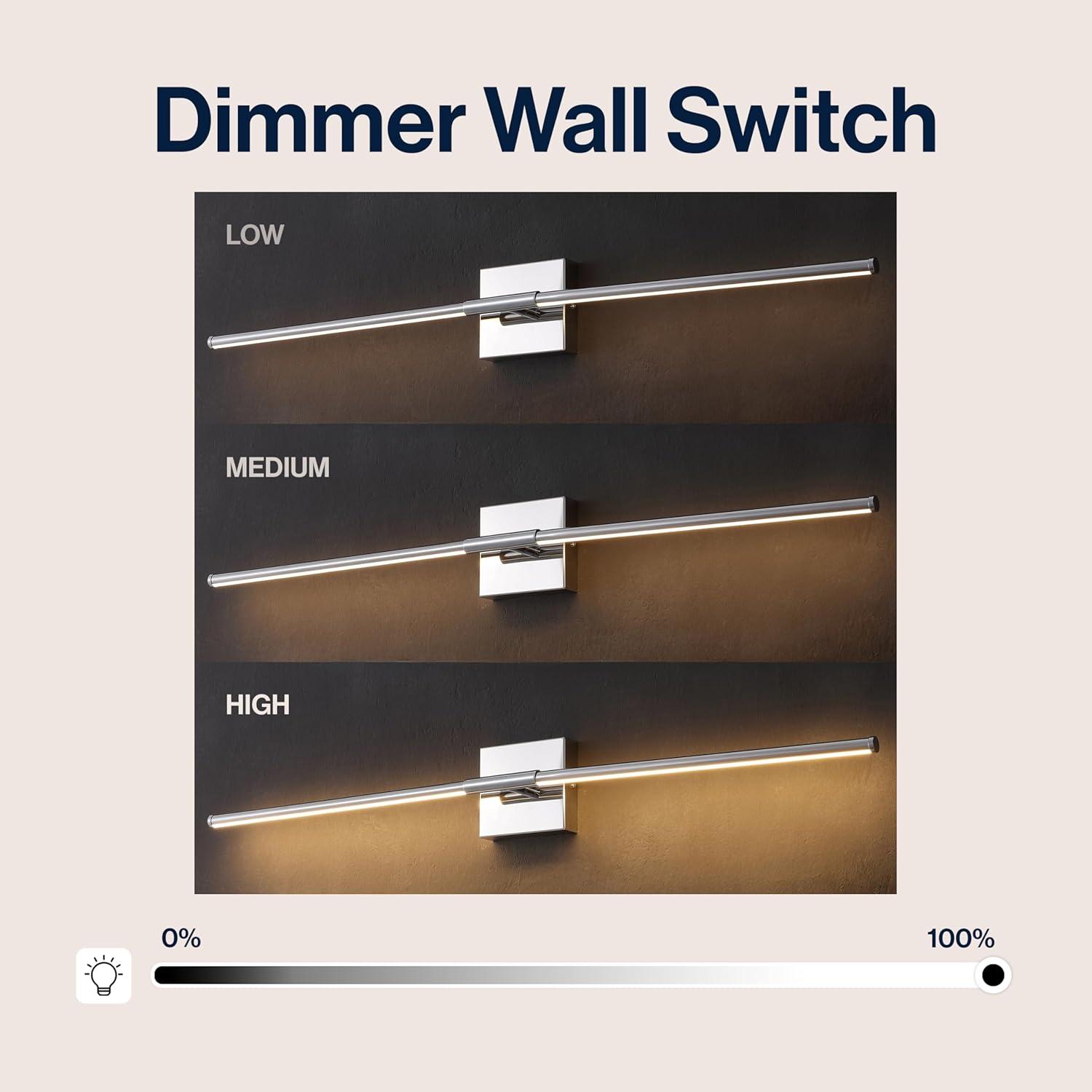 imageJONATHAN Y JYL7022B Makena 28quot Dimmable Integrated LED Metal Wall Sconce MinimalisticModernContemporary 3000K LED Bulbs for Bedroom Living Room Bathroom Hallway GoldChrome