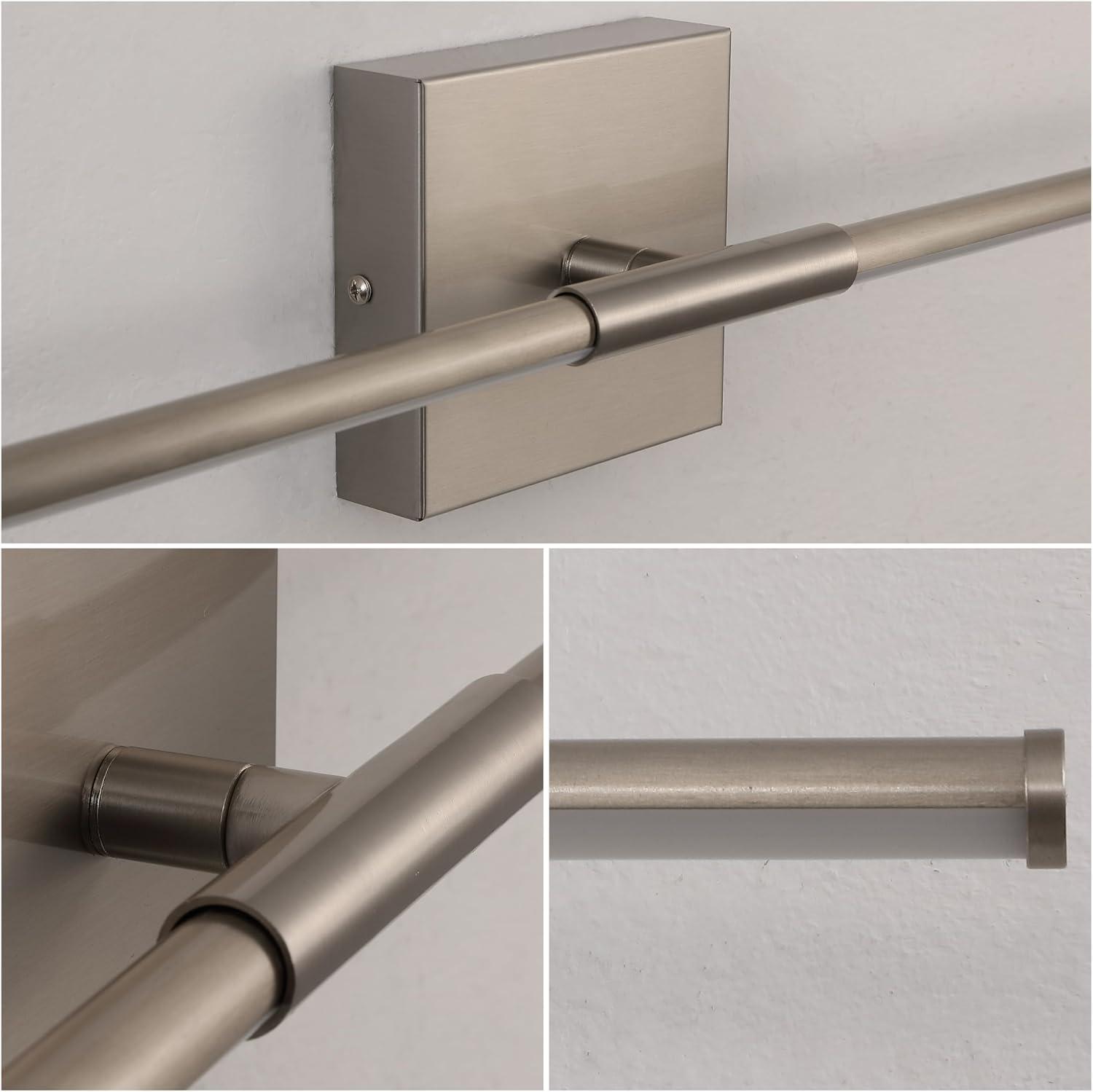 imageJONATHAN Y JYL7022B Makena 28quot Dimmable Integrated LED Metal Wall Sconce MinimalisticModernContemporary 3000K LED Bulbs for Bedroom Living Room Bathroom Hallway GoldNickel