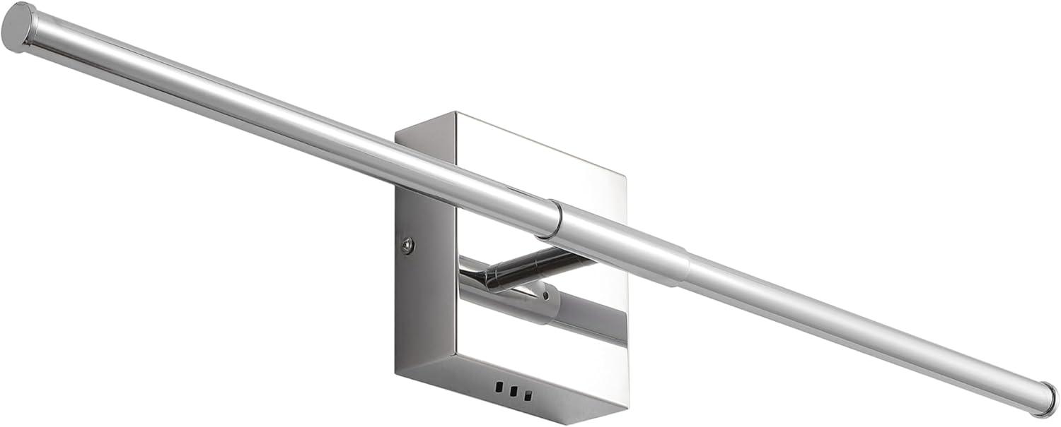 imageJONATHAN Y JYL7022B Makena 28quot Dimmable Integrated LED Metal Wall Sconce MinimalisticModernContemporary 3000K LED Bulbs for Bedroom Living Room Bathroom Hallway GoldChrome