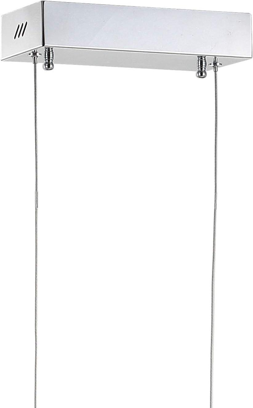 imageJONATHAN Y JYL7023C Conley 395quot Adjustable Integrated LED Metal Linear Pendant Brass Gold for Kitchen Dining Room Living RoomChrome