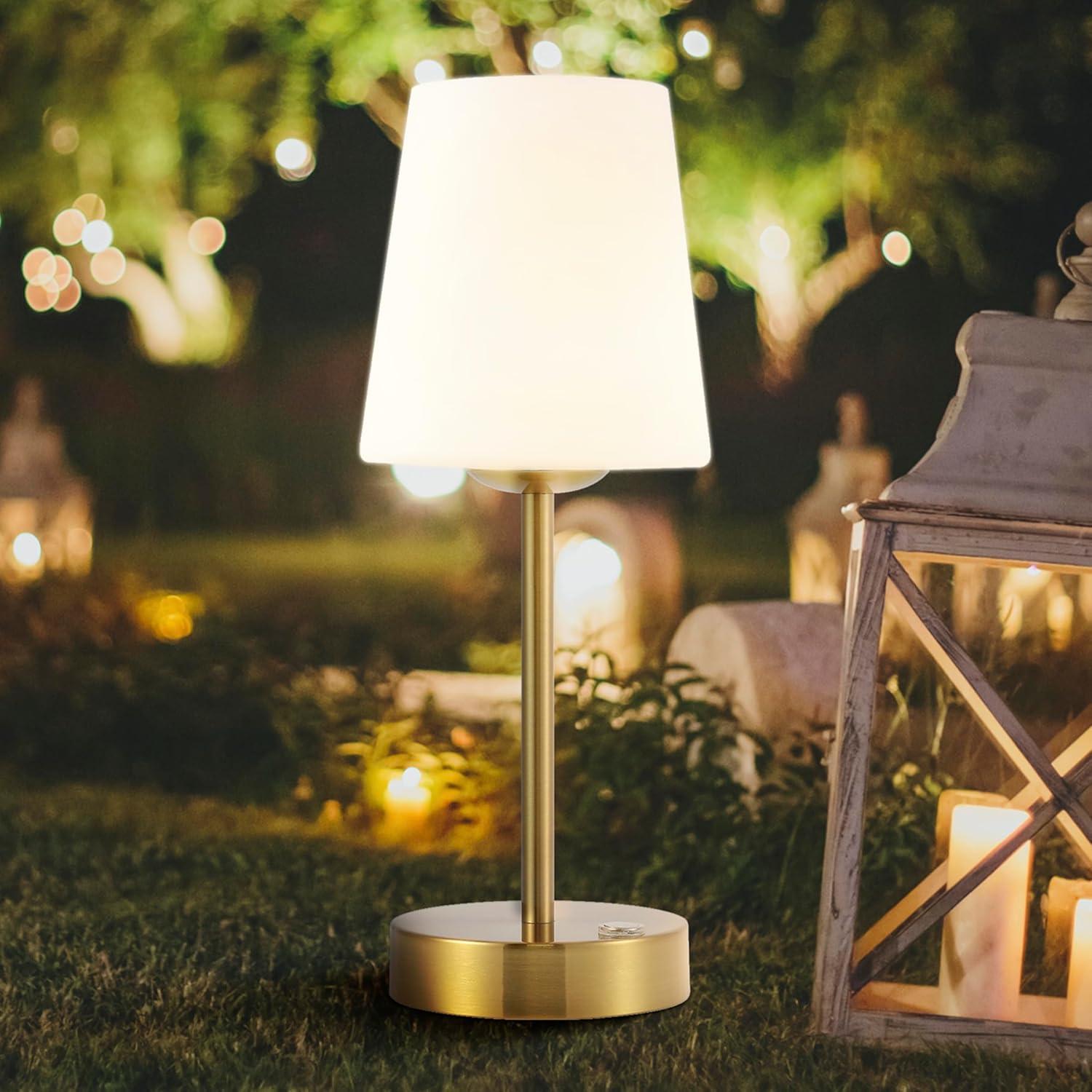 imageJONATHAN Y JYL7110C Carson 1275quot Modern Minimalist Iron Rechargeable Integrated LED Table Lamp Contemporary Bedside Desk Nightstand Lamp for Bedroom Living Room Office Brass GoldWhiteBrass Gold