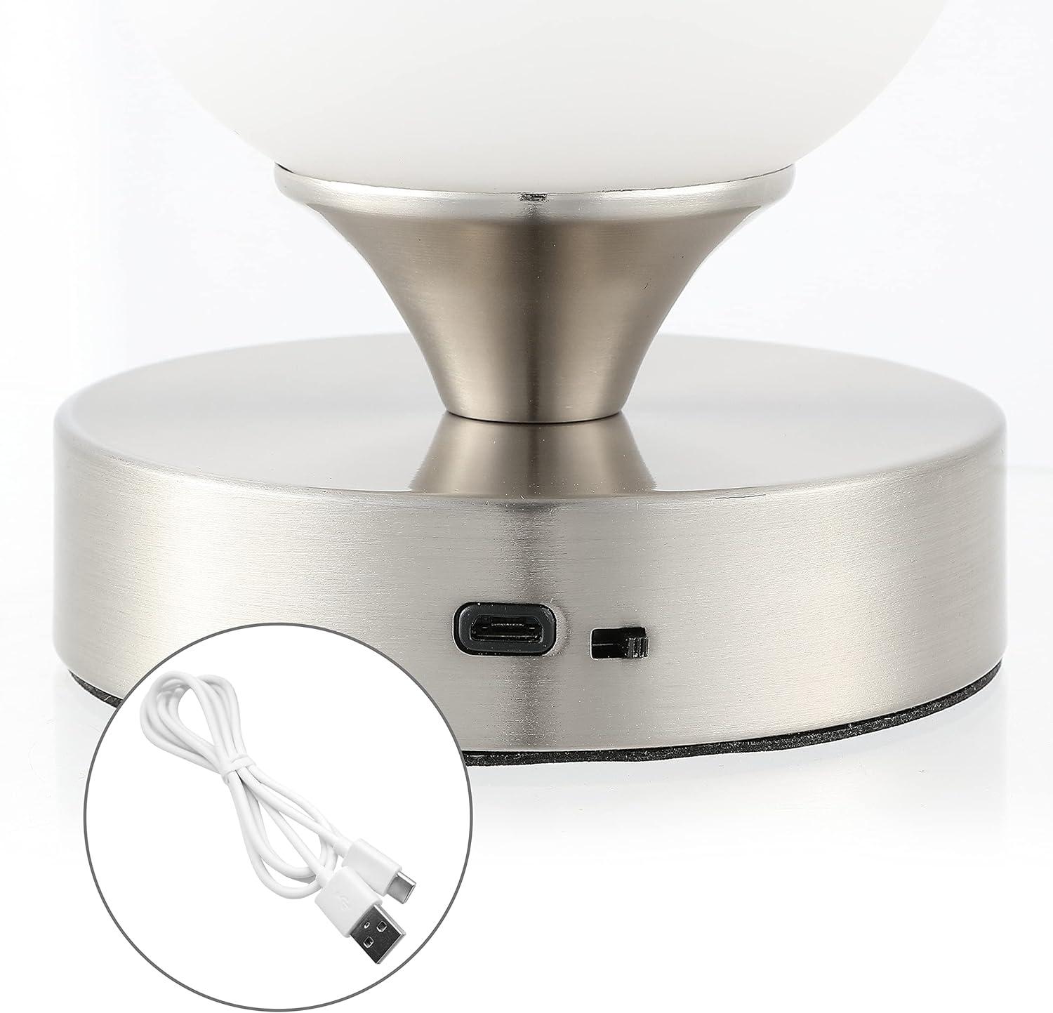 imageJONATHAN Y JYL7112C Owen 613quot Modern Minimalist Iron Rechargeable Integrated LED Table Lamp Contemporary Bedside Desk Nightstand Lamp for Bedroom Living Room Office Brass GoldWhiteNickel