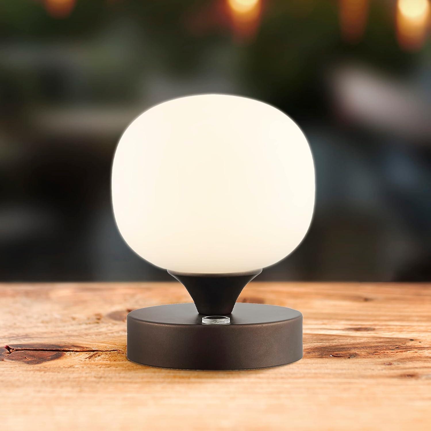 imageJONATHAN Y JYL7112C Owen 613quot Modern Minimalist Iron Rechargeable Integrated LED Table Lamp Contemporary Bedside Desk Nightstand Lamp for Bedroom Living Room Office Brass GoldWhiteOilRubbed Bronze