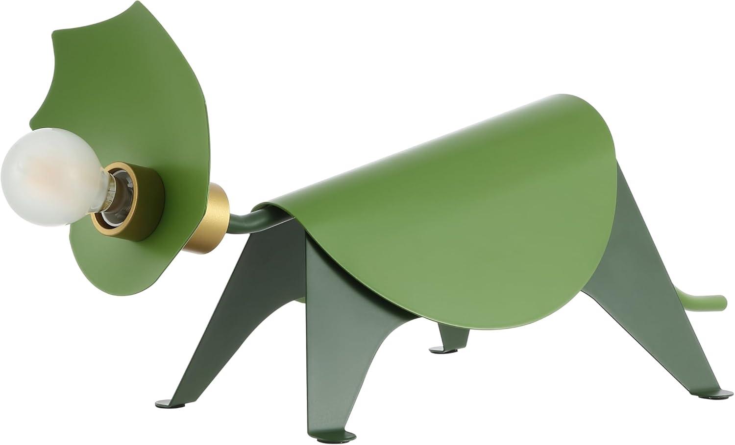 imageJONATHAN Y JYL7132A Gretchen 75quot Modern Industrial Iron Triceratops LED Kids Lamp Eclectic Contemporary Minimalist Office Living Room Dining Room Bedroom Green