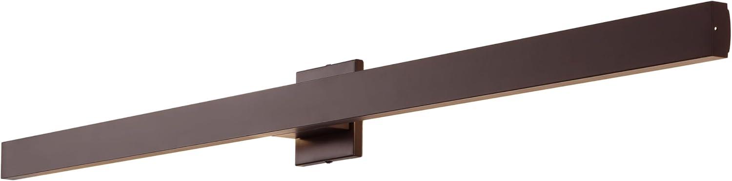 imageJONATHAN Y JYL7146C Vara 495quot Modern Minimalist IndoorOutdoor Metal 350Degree Rotate Dimmable Integrated Linear LED Wall Sconce for Entryway Kitchen Bathroom Bedroom Living Room Hallway WhiteOilRubbed Bronze