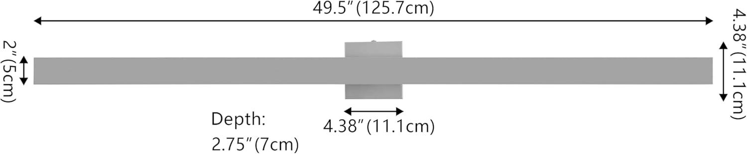 imageJONATHAN Y JYL7146C Vara 495quot Modern Minimalist IndoorOutdoor Metal 350Degree Rotate Dimmable Integrated Linear LED Wall Sconce for Entryway Kitchen Bathroom Bedroom Living Room Hallway WhiteSilver