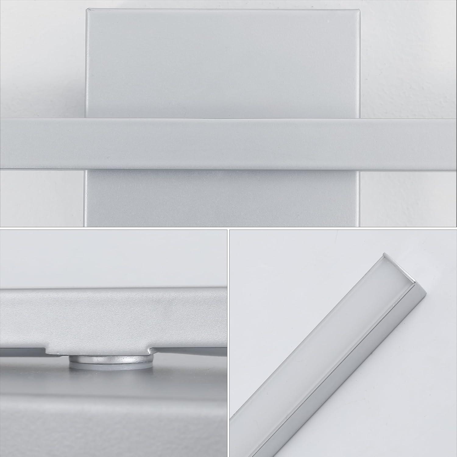 imageJONATHAN Y JYL7146C Vara 495quot Modern Minimalist IndoorOutdoor Metal 350Degree Rotate Dimmable Integrated Linear LED Wall Sconce for Entryway Kitchen Bathroom Bedroom Living Room Hallway WhiteSilver