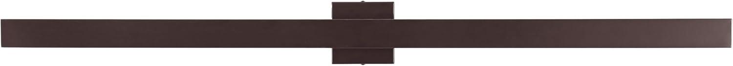 imageJONATHAN Y JYL7146C Vara 495quot Modern Minimalist IndoorOutdoor Metal 350Degree Rotate Dimmable Integrated Linear LED Wall Sconce for Entryway Kitchen Bathroom Bedroom Living Room Hallway WhiteOilRubbed Bronze