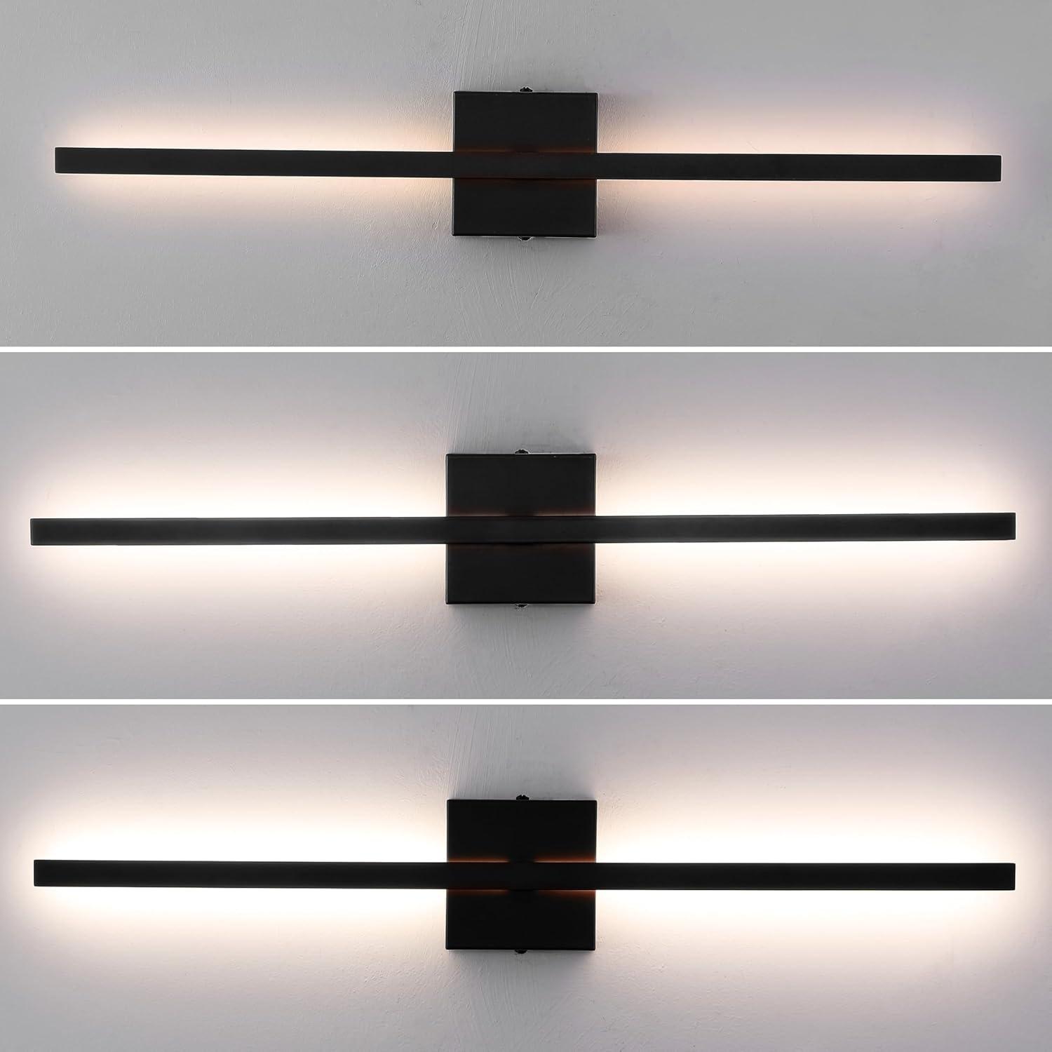 imageJONATHAN Y JYL7146C Vara 495quot Modern Minimalist IndoorOutdoor Metal 350Degree Rotate Dimmable Integrated Linear LED Wall Sconce for Entryway Kitchen Bathroom Bedroom Living Room Hallway WhiteBlack
