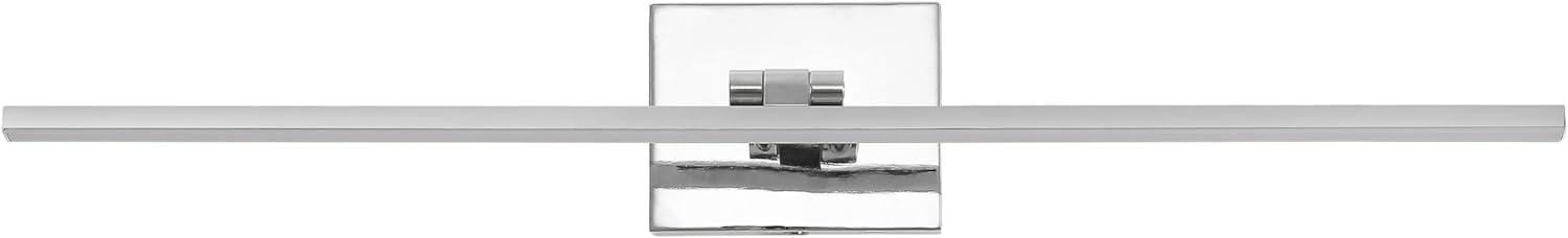 imageJONATHAN Y JYL7163E Santino 28quot Modern Minimalist Swivel Integrated Dimmable LED Rechargeable Picture Light with Touch Sensor for Bedroom Living Room Kitchen Office ChromeChrome